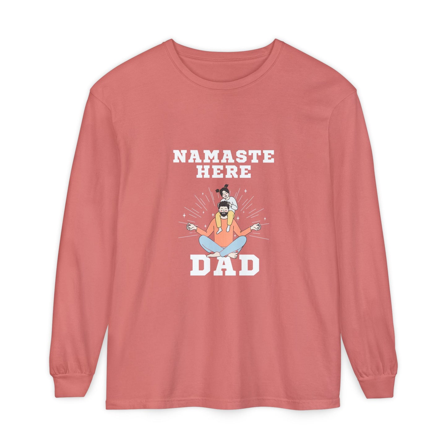 Namaste Here Dad Long Sleeve Tee Watermelon Long-sleeve