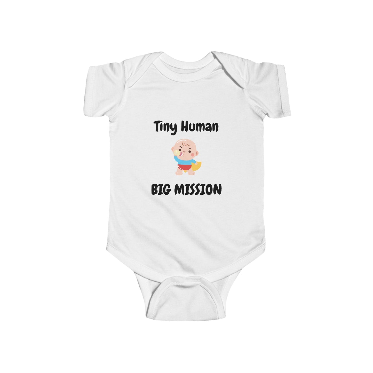 Tiny Human Big Mission Baby One-piece