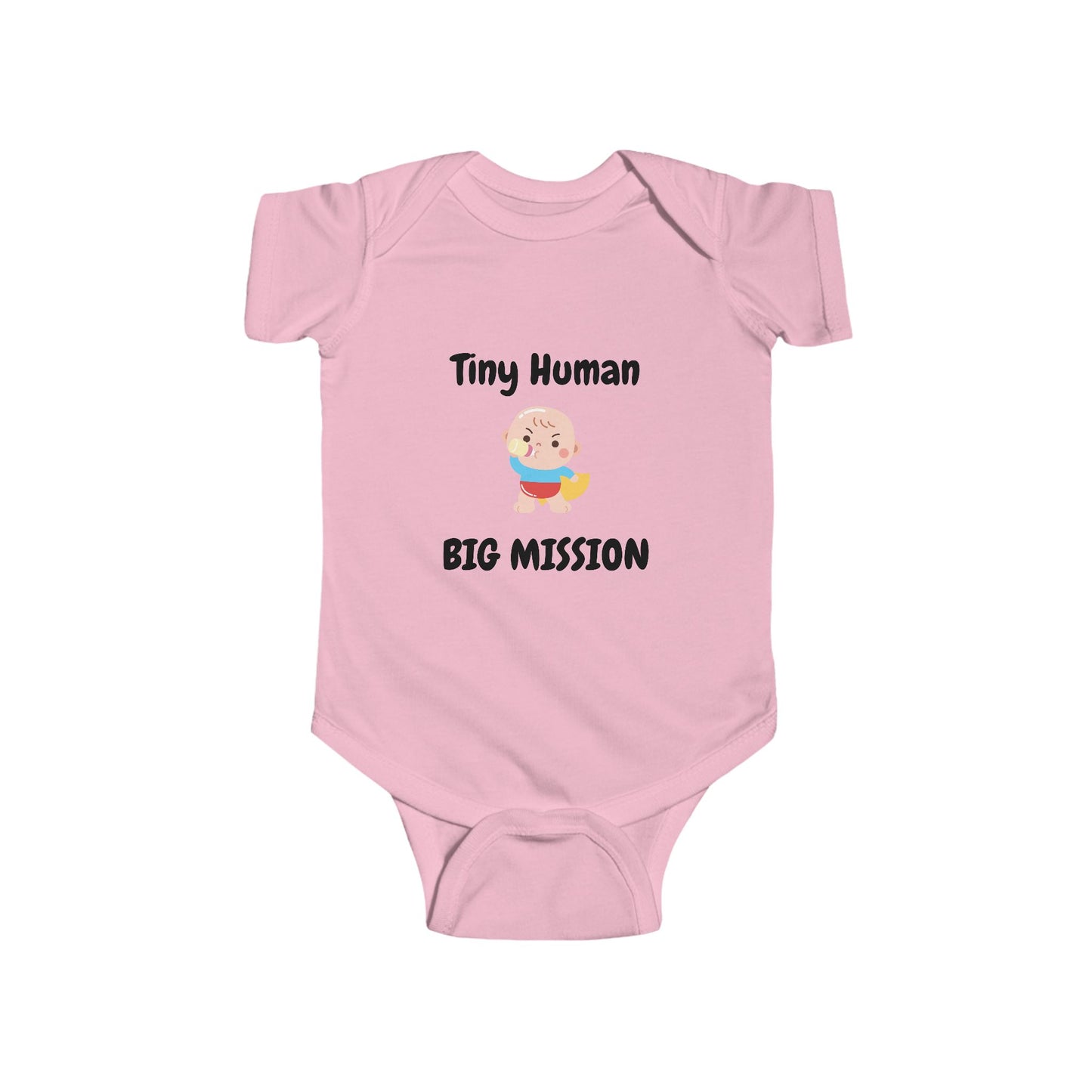 Tiny Human Big Mission Baby One-piece