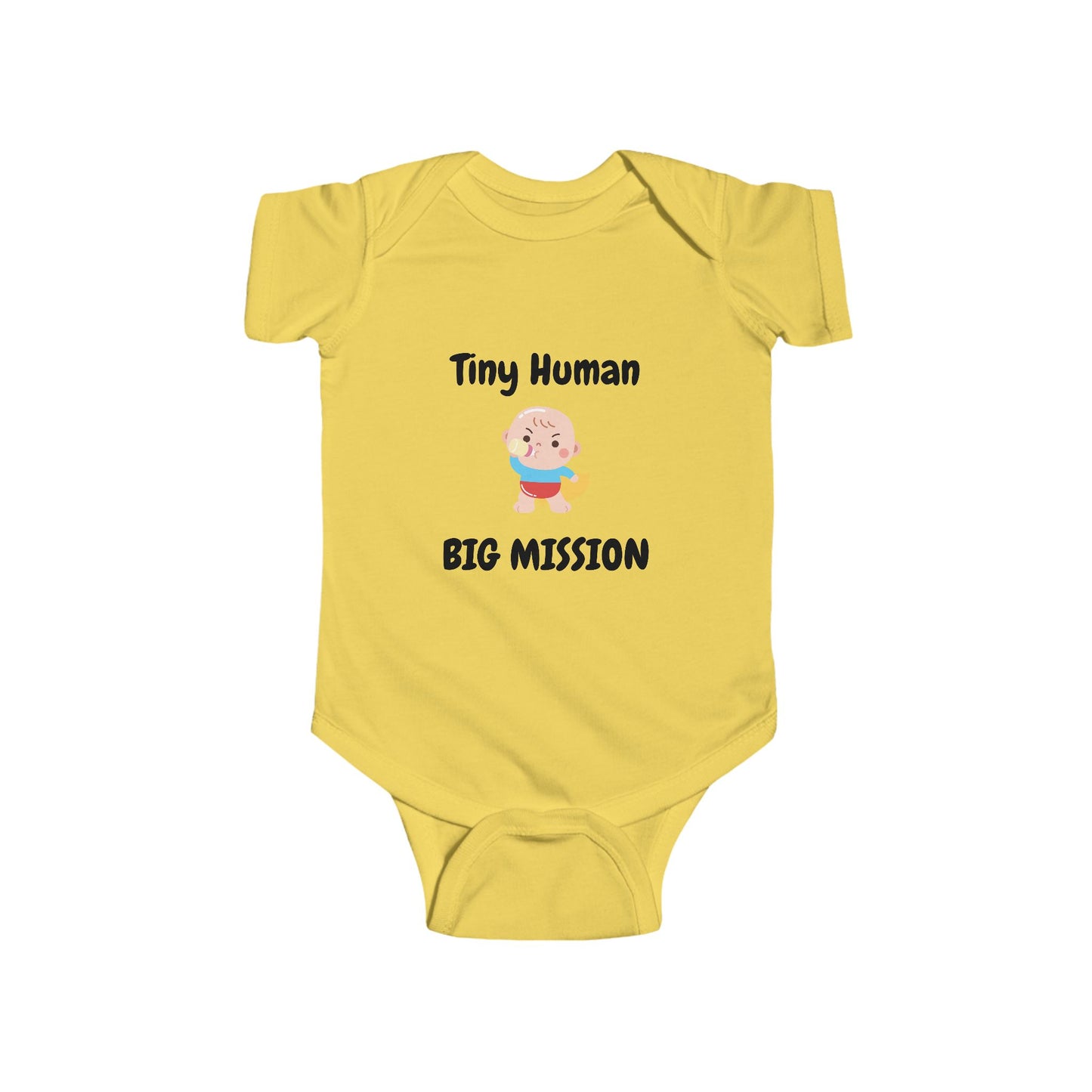 Tiny Human Big Mission Baby One-piece