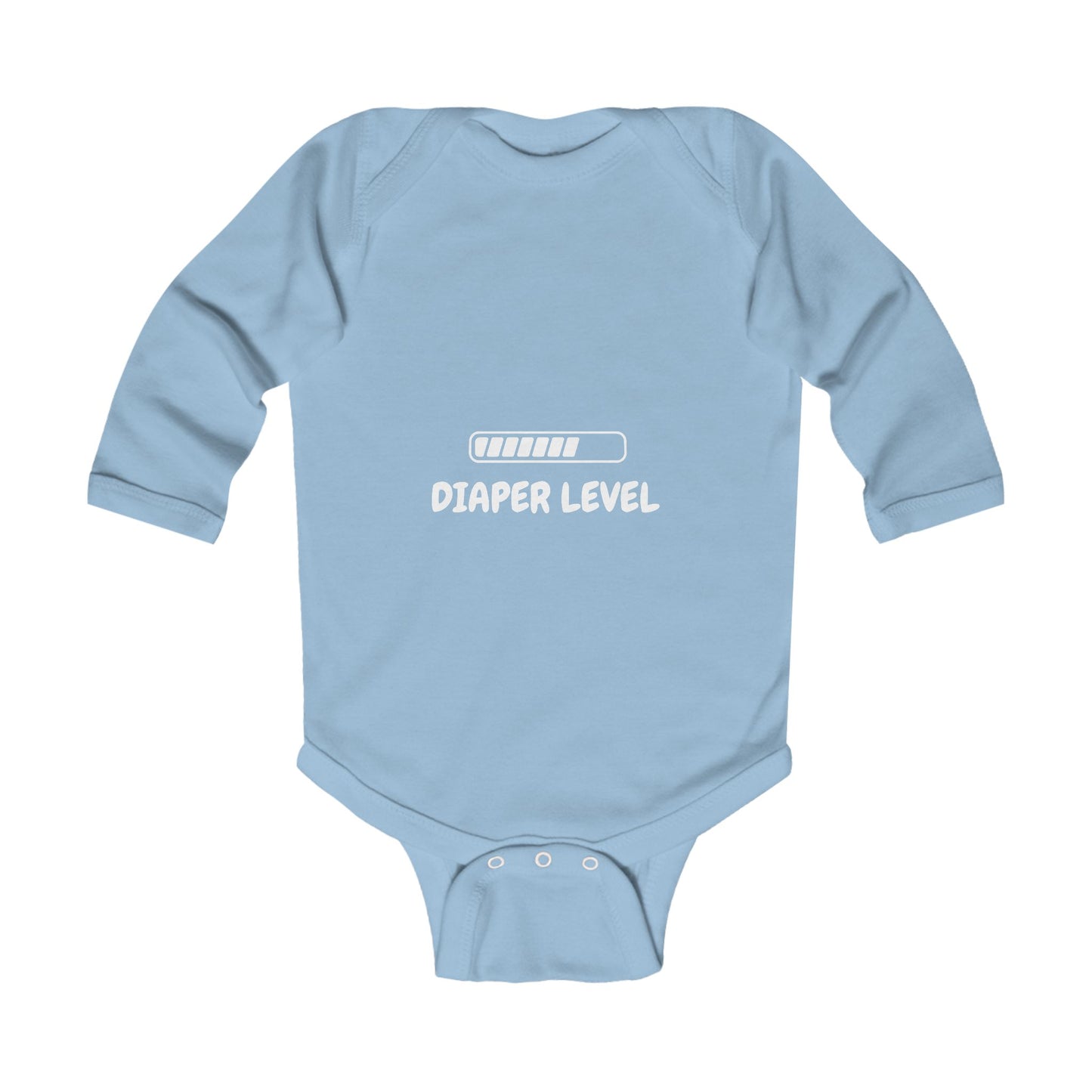 Diaper Level Baby Long Sleeve One-piece