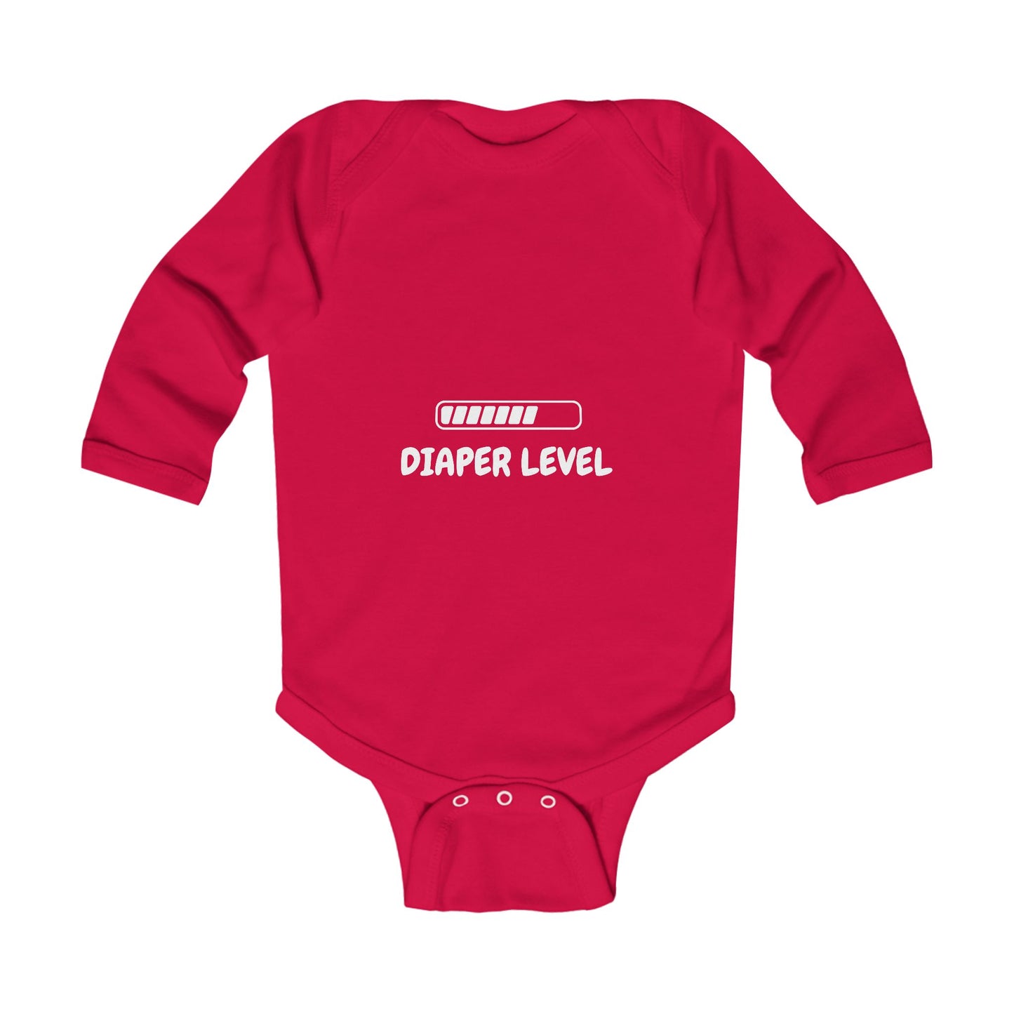 Diaper Level Baby Long Sleeve One-piece