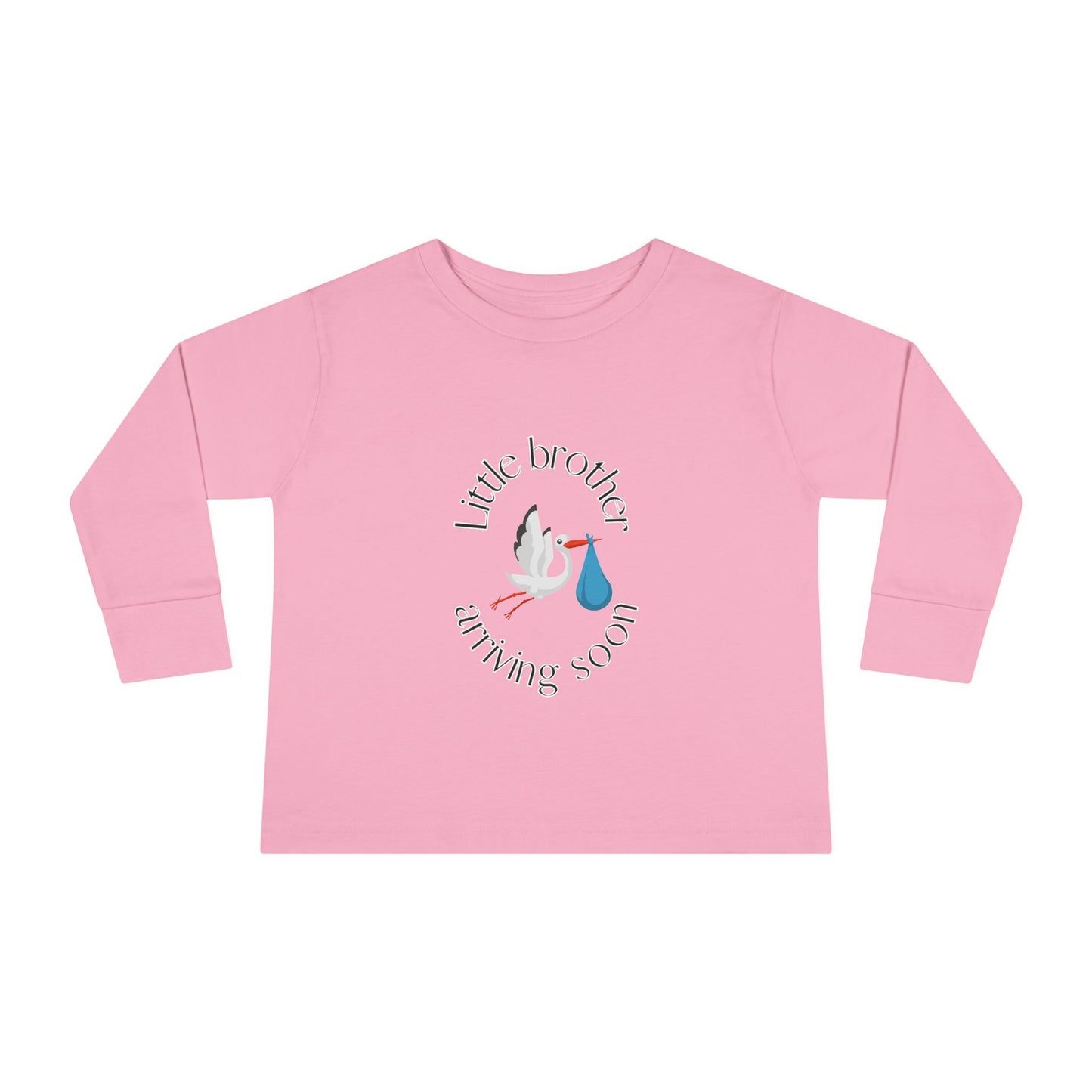 Little Brother Arriving Soon Toddler Long Sleeve Tee