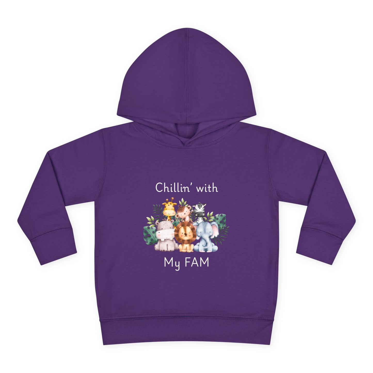 Chillin with My Fam Toddler Fleece Hoodie