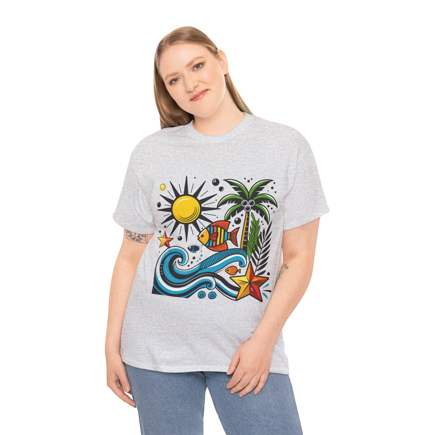 Paradise in Pattern High Contrast Tee