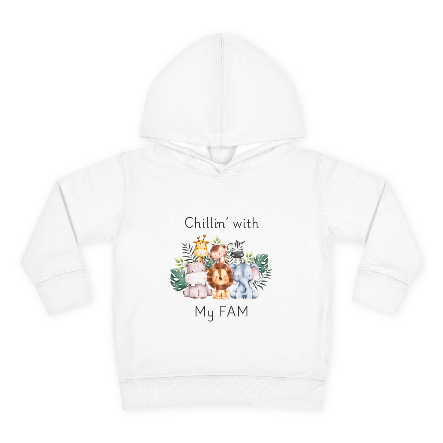 Chillin with My Fam Toddler Fleece Hoodie