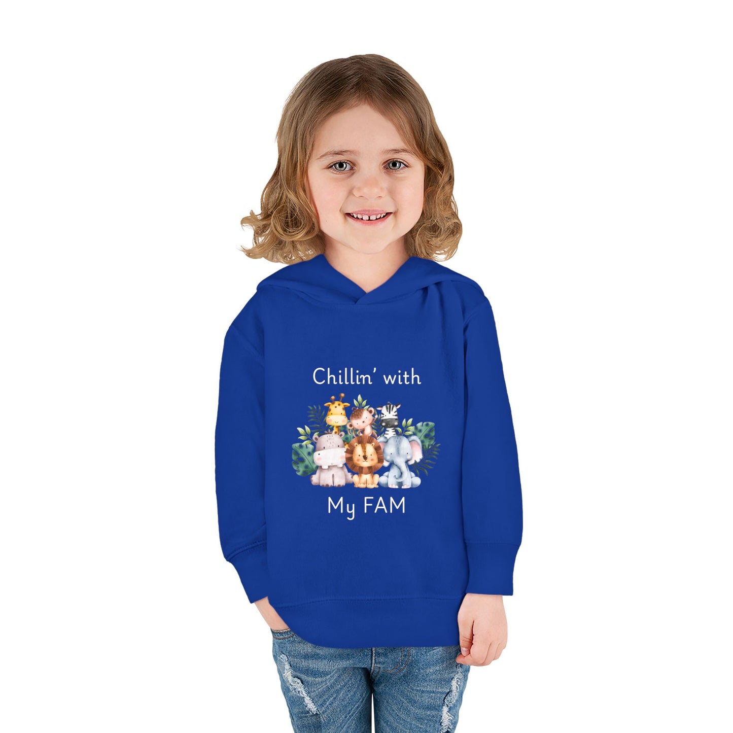 Chillin with My Fam Toddler Fleece Hoodie