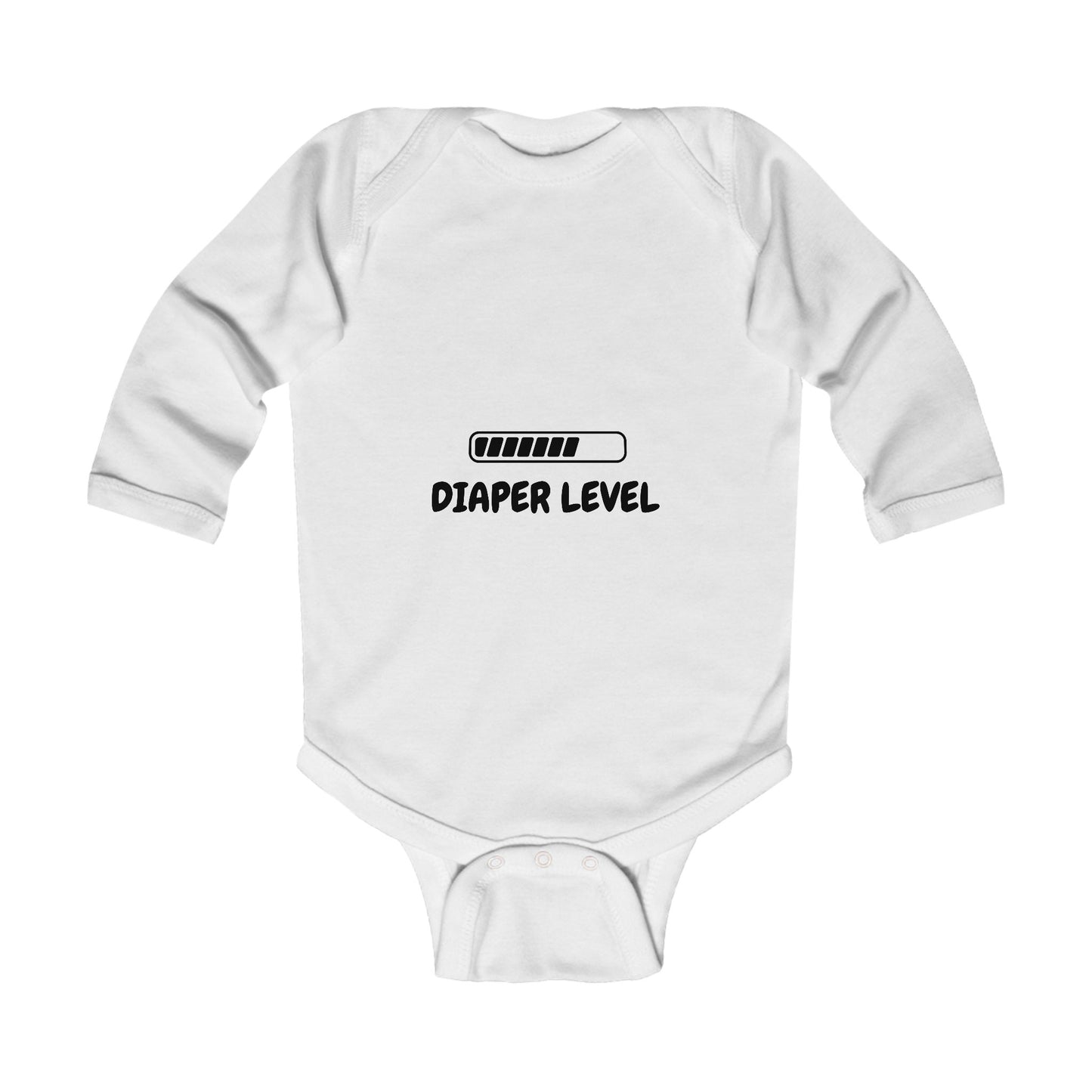 Diaper Level Baby Long Sleeve One-piece
