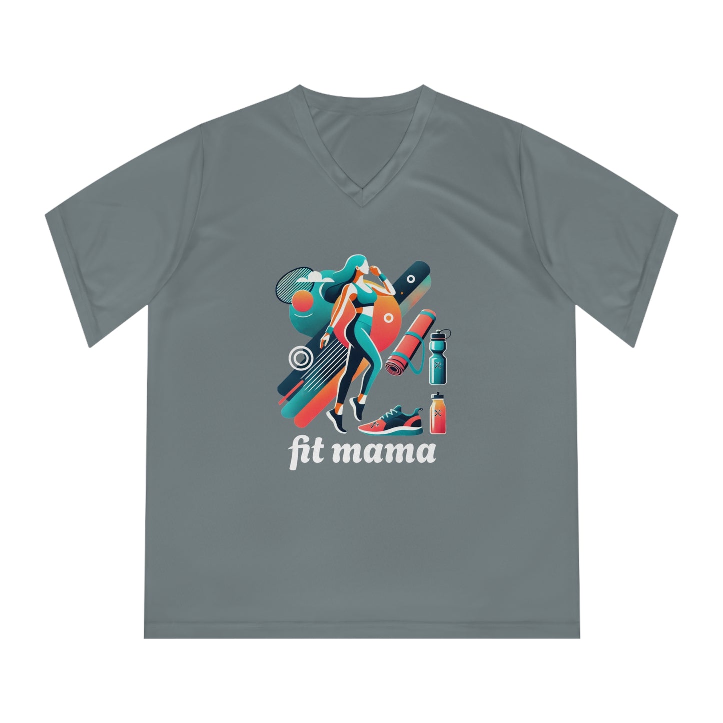 Mom Moves V-Neck Sport Tee