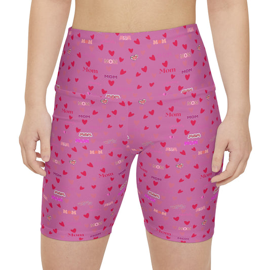 Heart Mom Workout Shorts