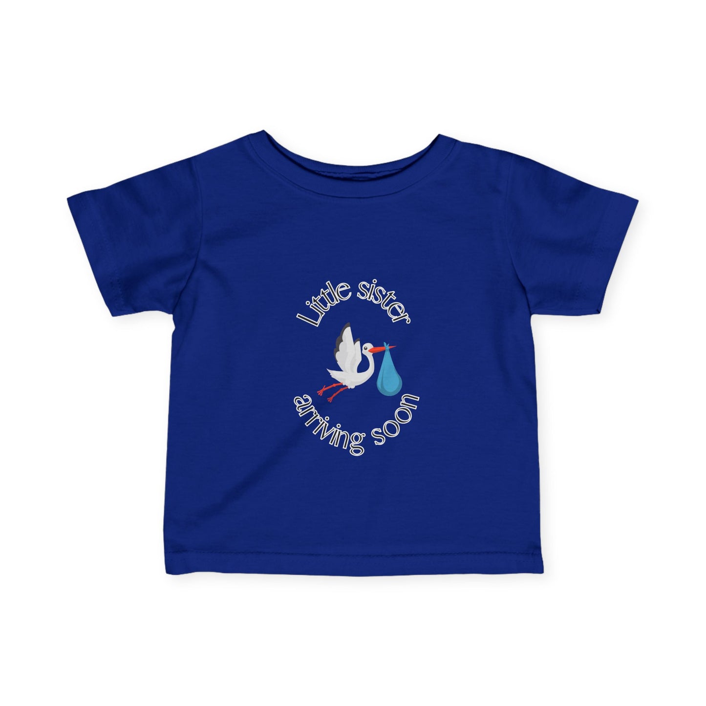 Little Sister Arriving Soon Infant Tee
