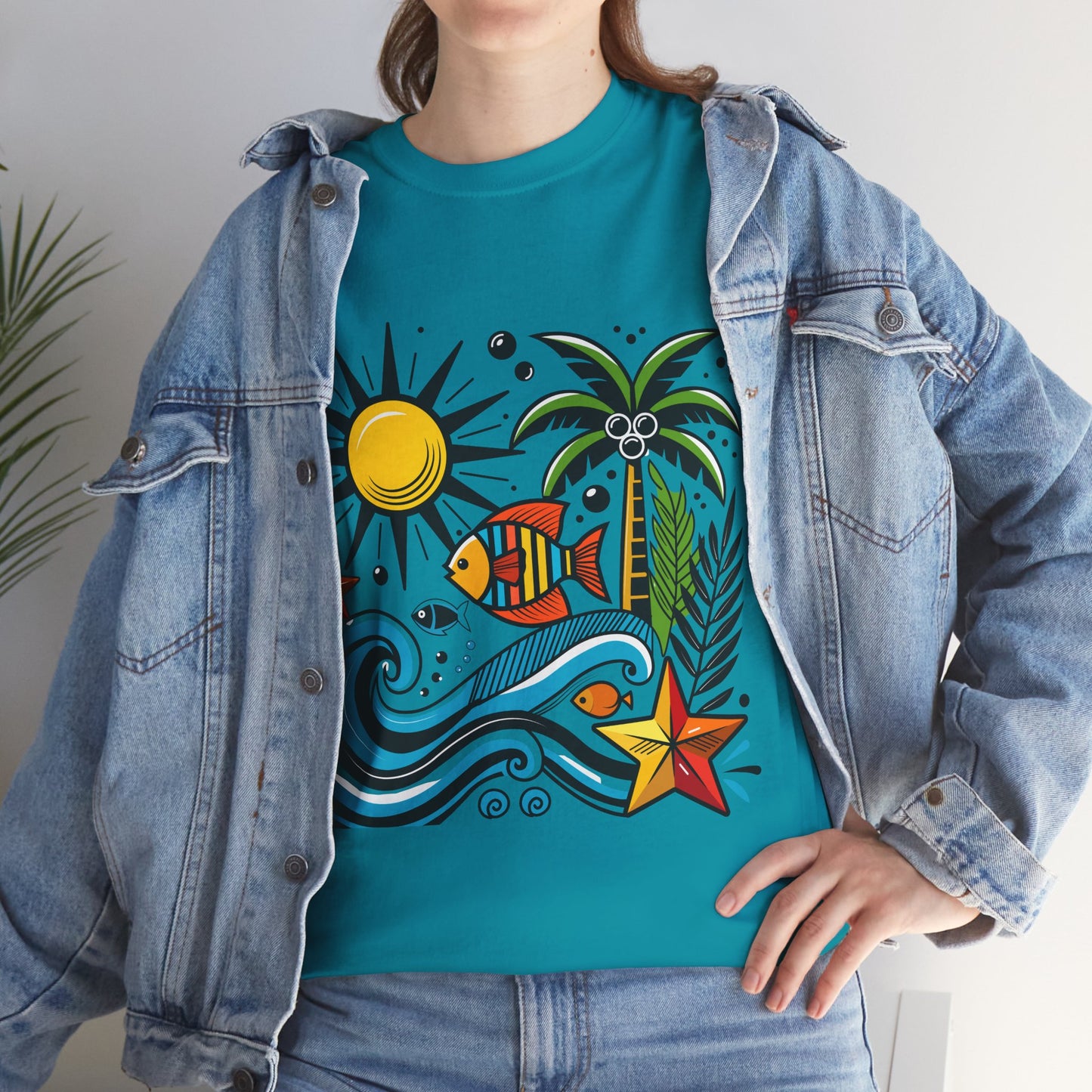 Paradise in Pattern High Contrast Tee