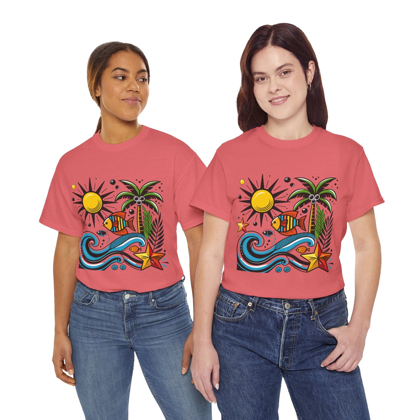 Paradise in Pattern High Contrast Tee