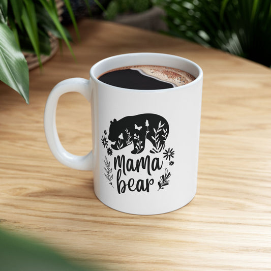 Mama Bear Ceramic Mug, (11oz, 15oz)