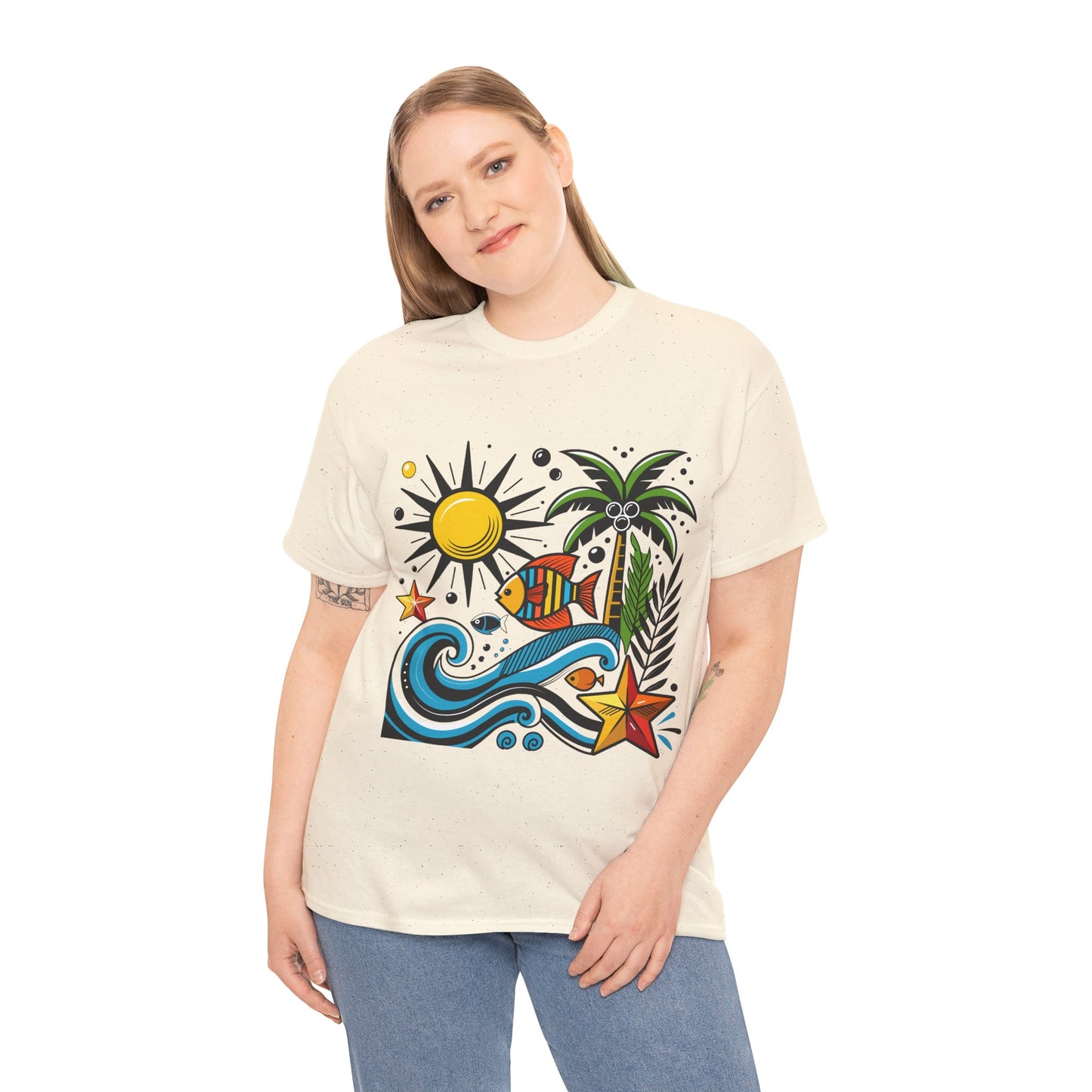 Paradise in Pattern High Contrast Tee