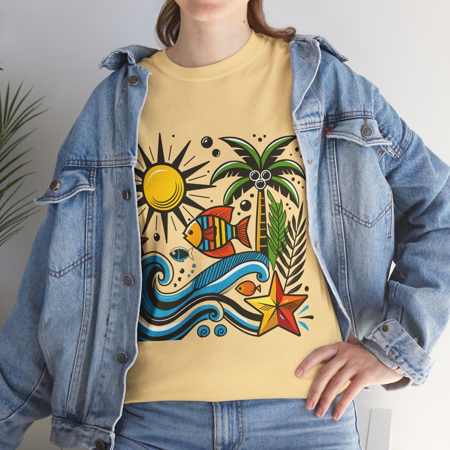 Paradise in Pattern High Contrast Tee