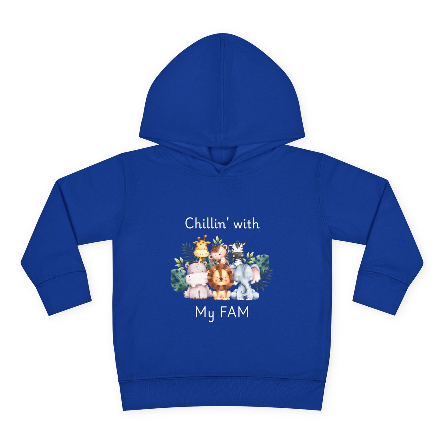 Chillin with My Fam Toddler Fleece Hoodie