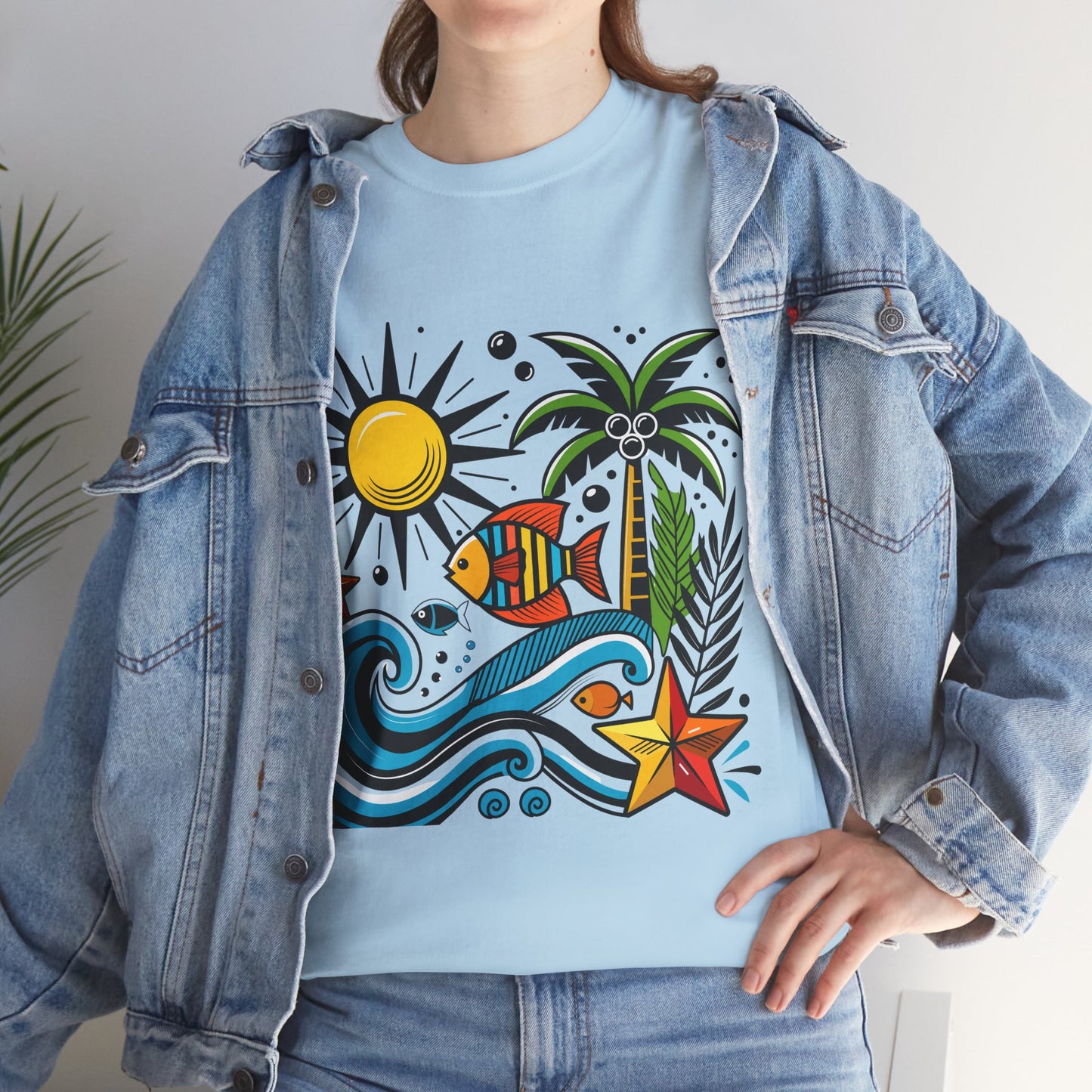 Paradise in Pattern High Contrast Tee