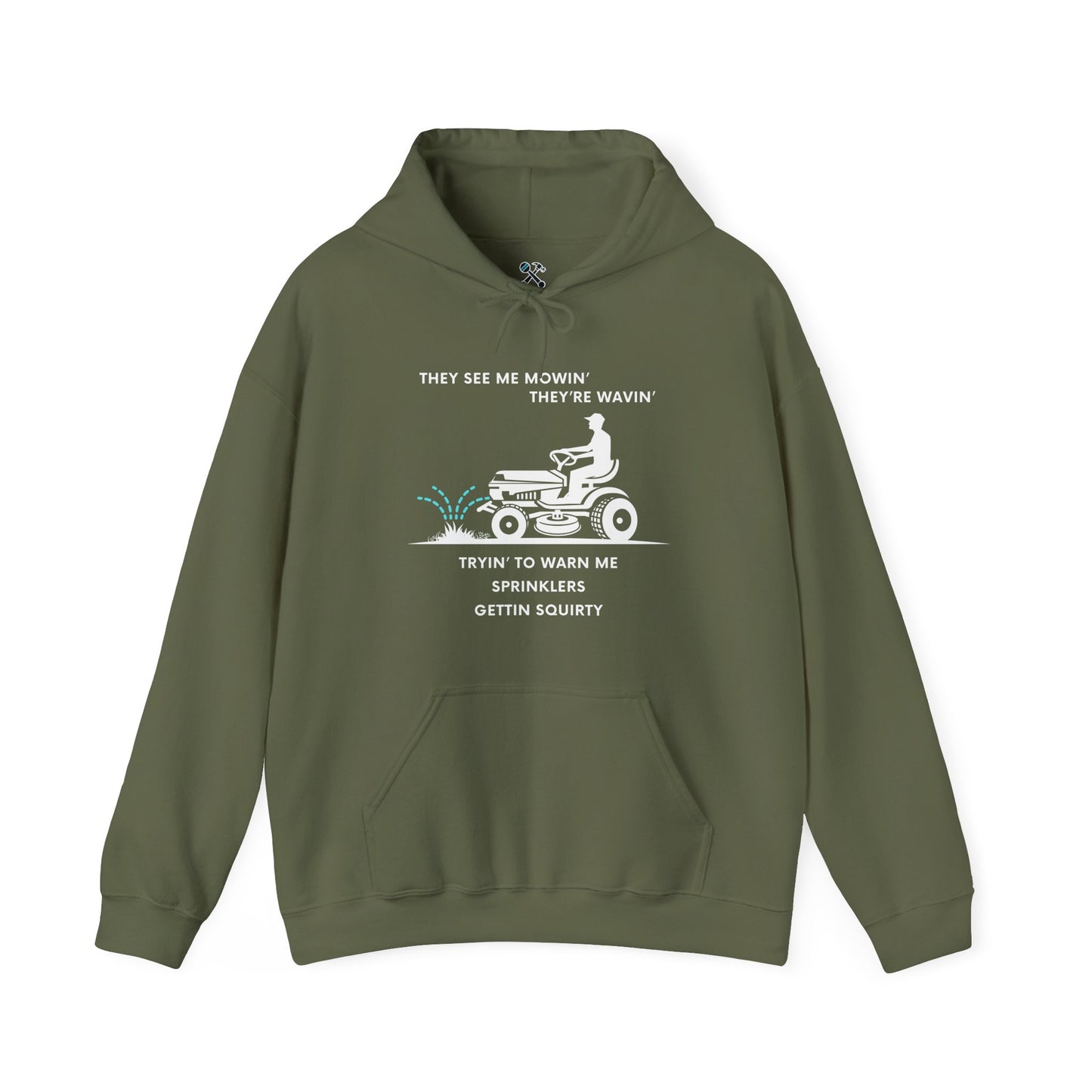 Mow Dad Mow Problems Hoodie