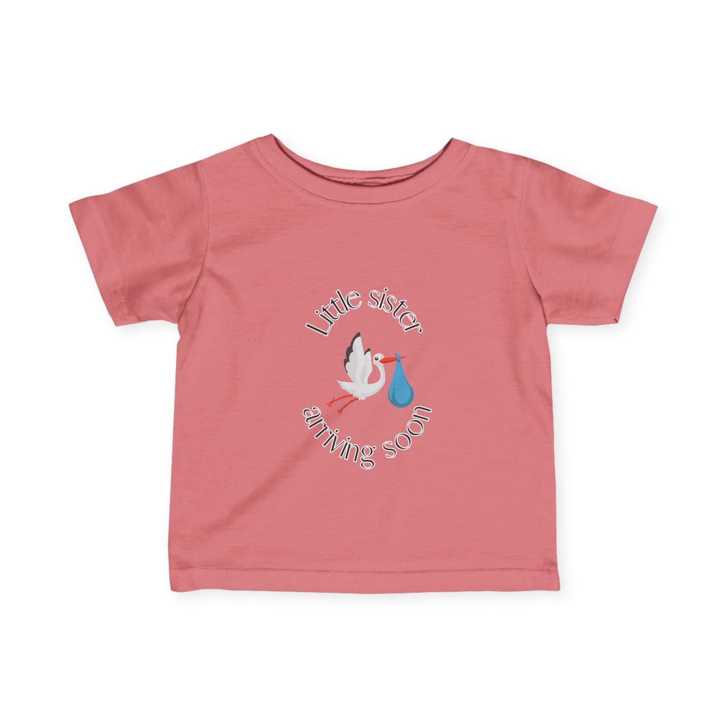 Little Sister Arriving Soon Infant Tee