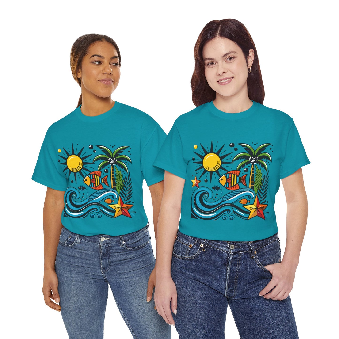 Paradise in Pattern High Contrast Tee