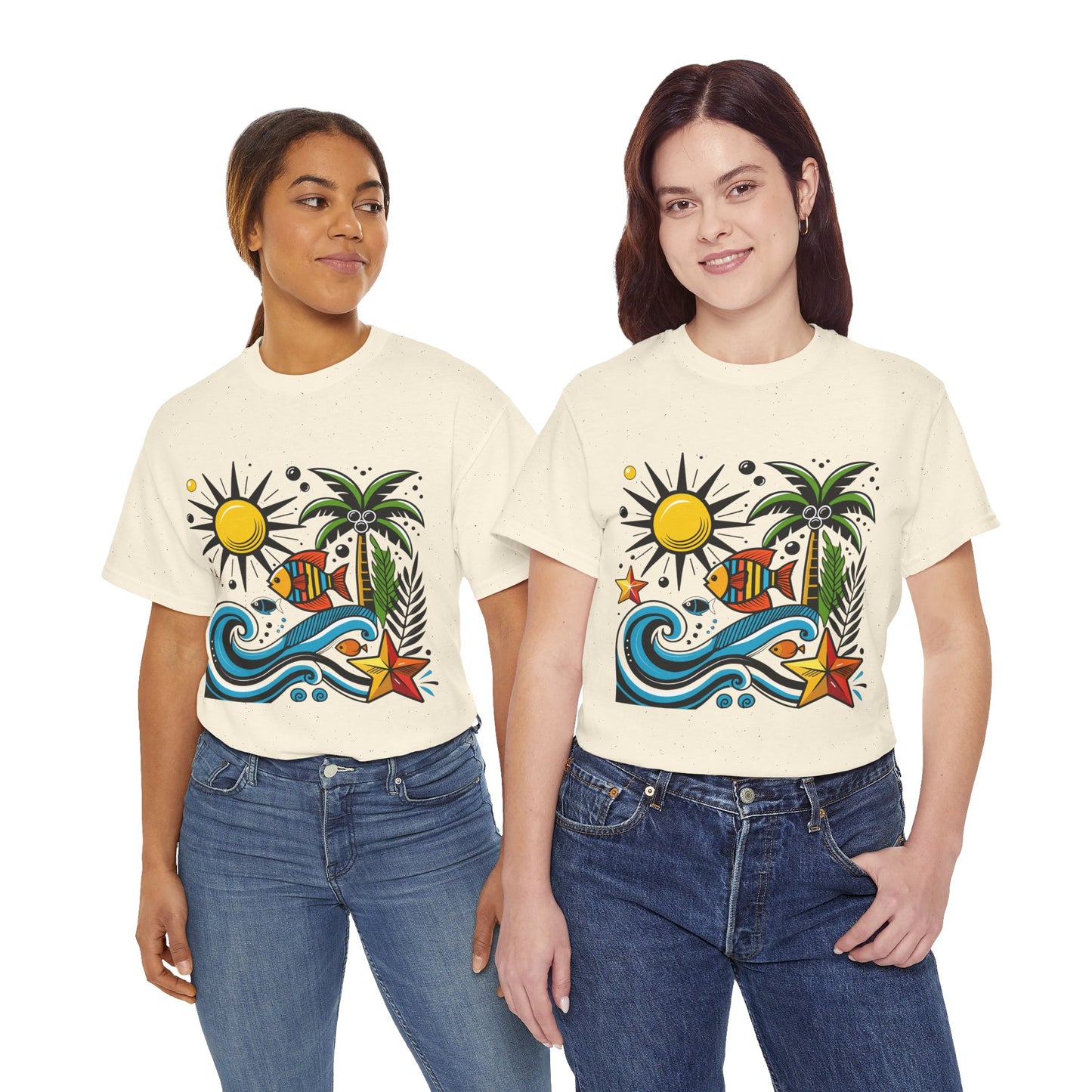 Paradise in Pattern High Contrast Tee