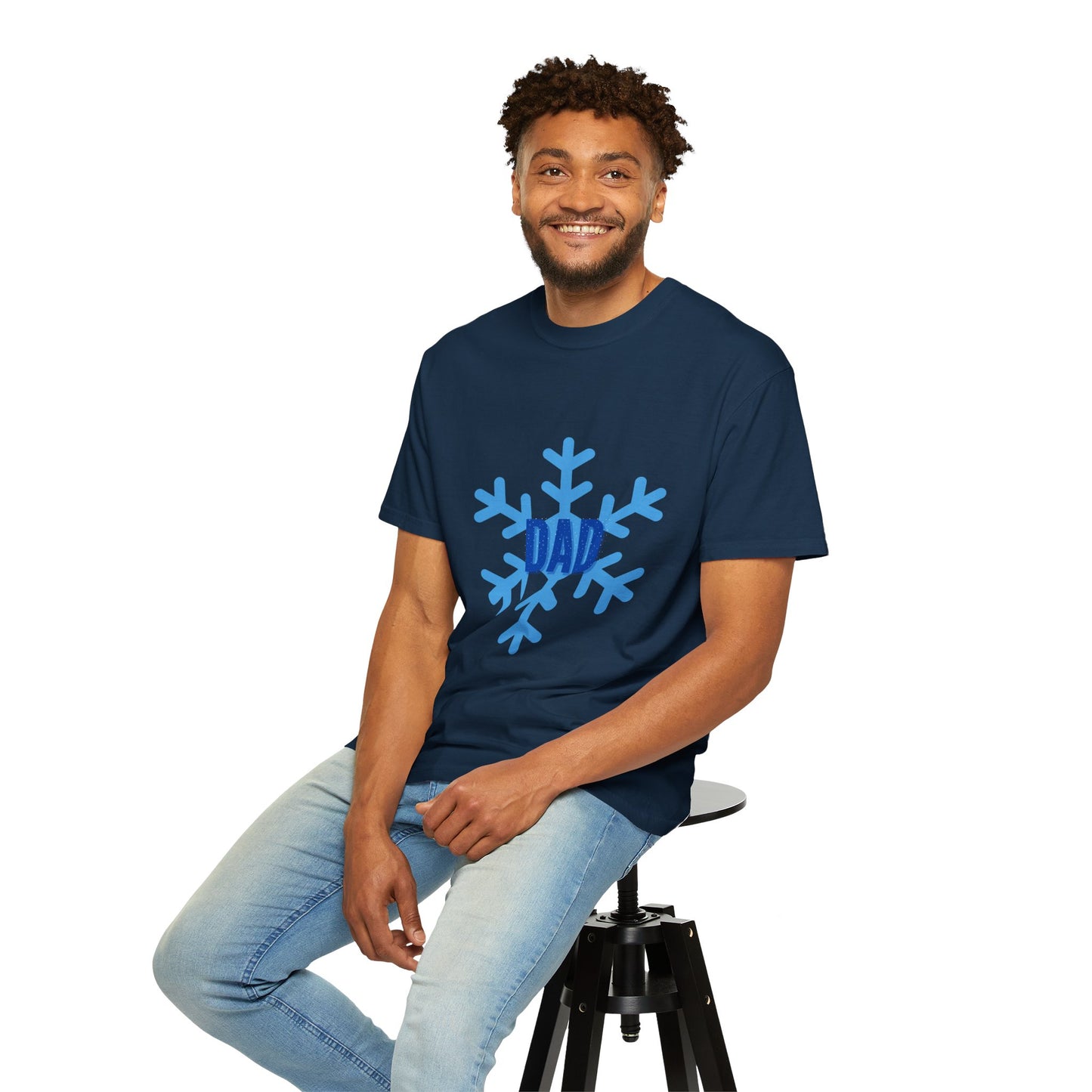 Cool Dad Snowed In Tee True Navy T-Shirt