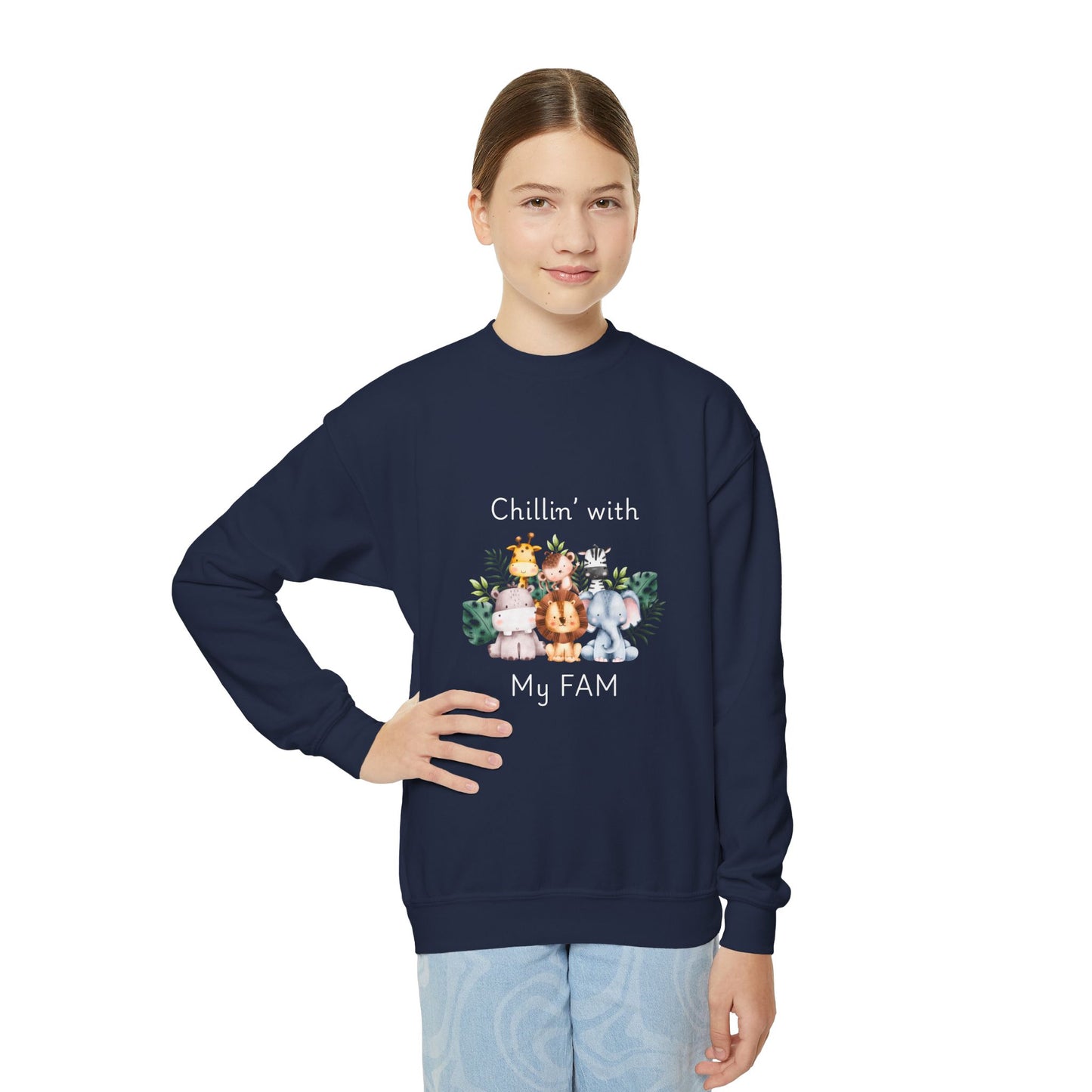 Chillin with My Fam Youth Sweatshirt