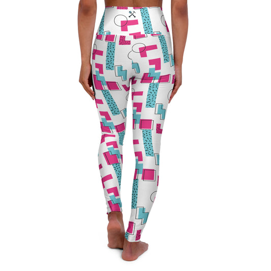 Retro Mom Glow High Waisted Yoga Leggings