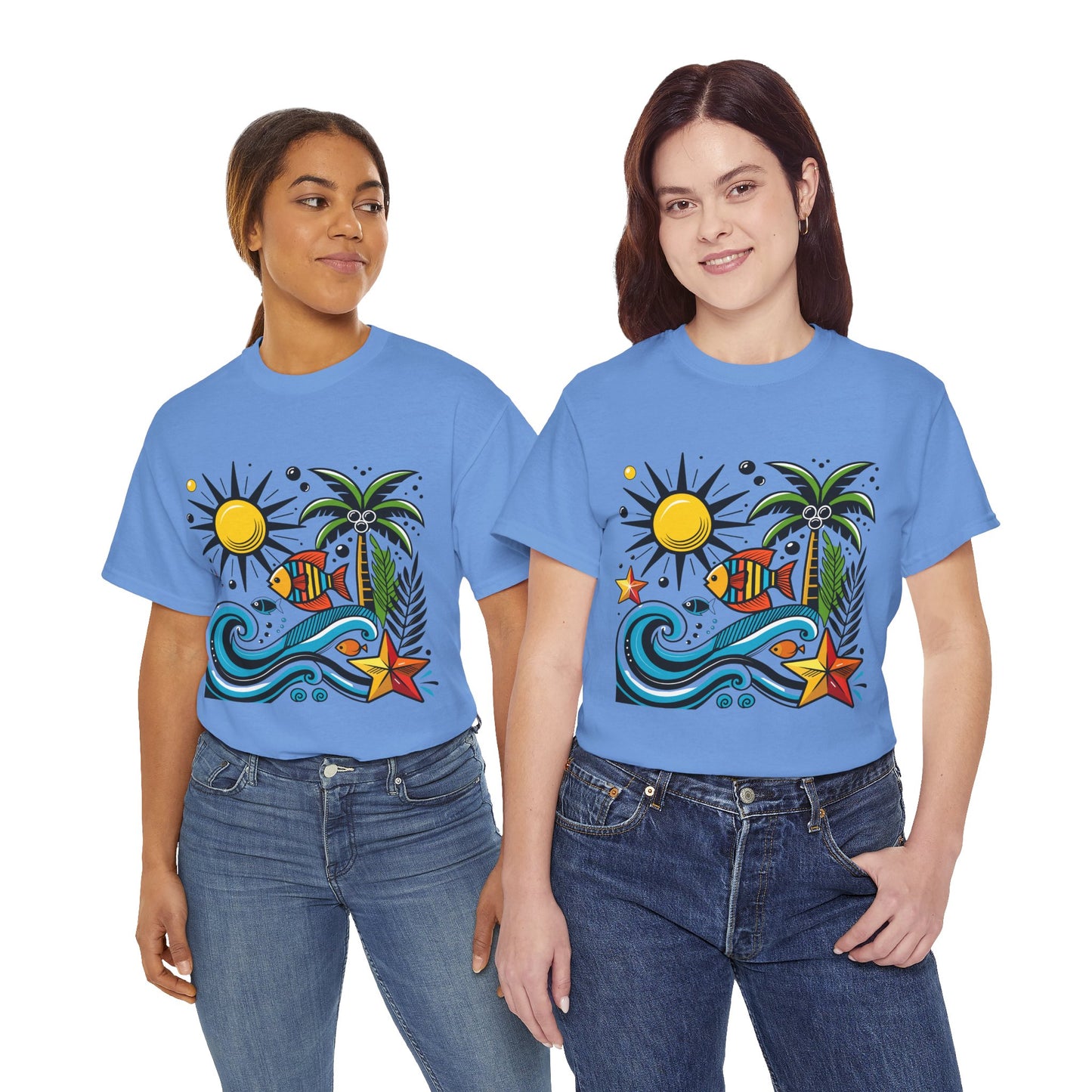 Paradise in Pattern High Contrast Tee