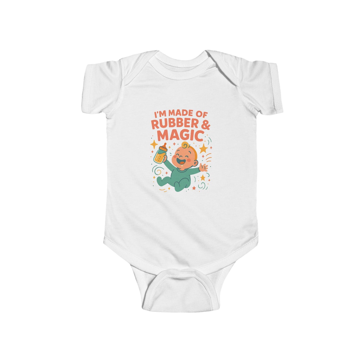 I'm Made of Rubber & Magic Baby One-piece
