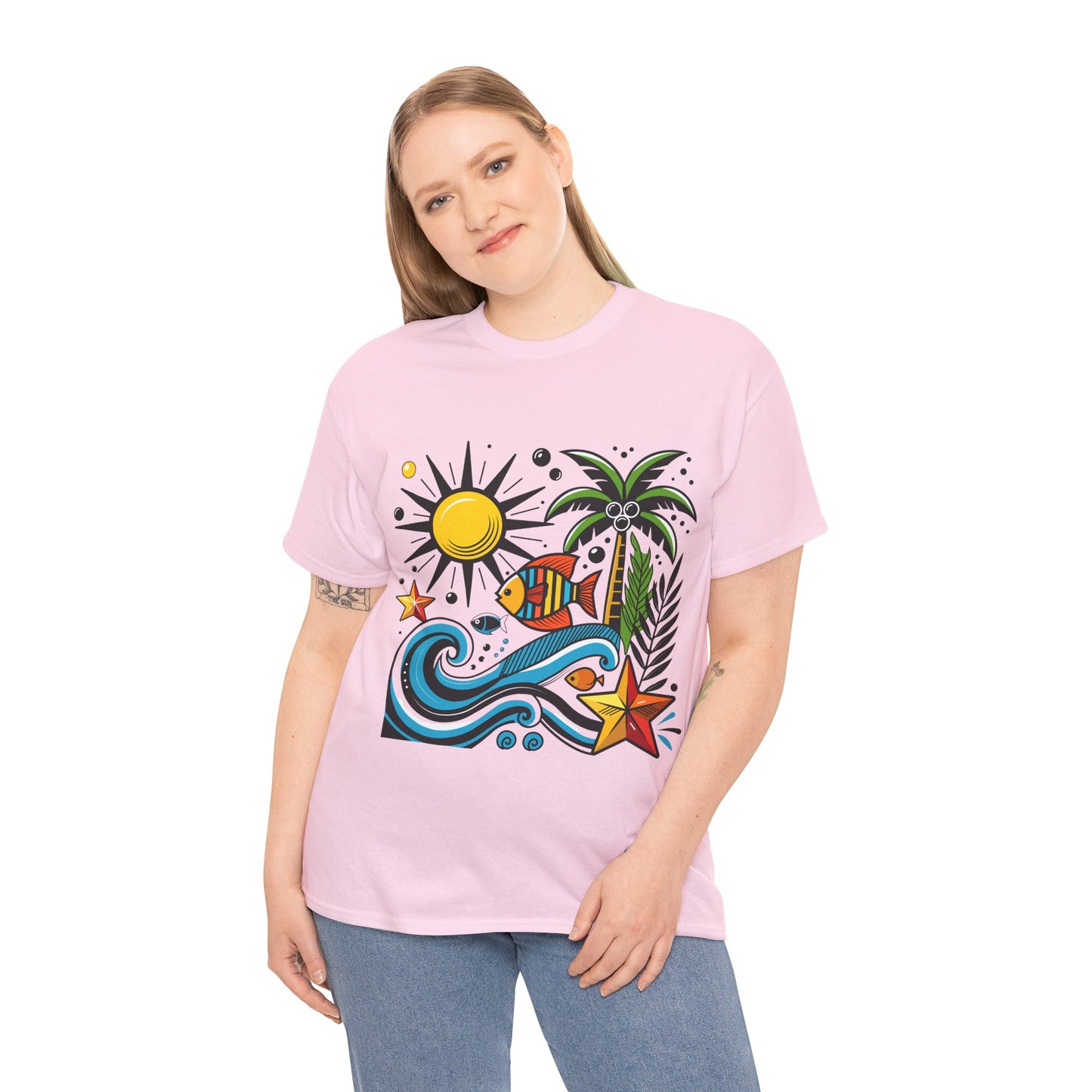 Paradise in Pattern High Contrast Tee