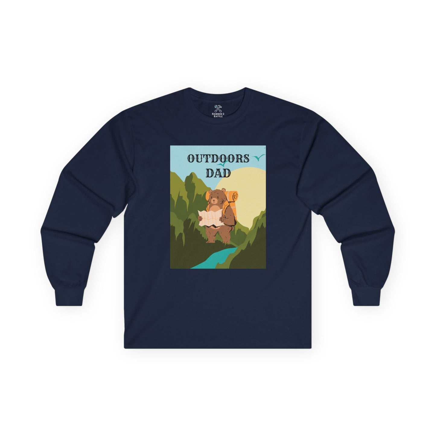 Outdoors Dad - Bear Edition Long Sleeve Tee