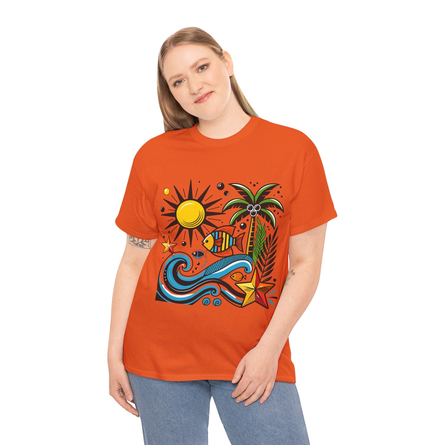 Paradise in Pattern High Contrast Tee