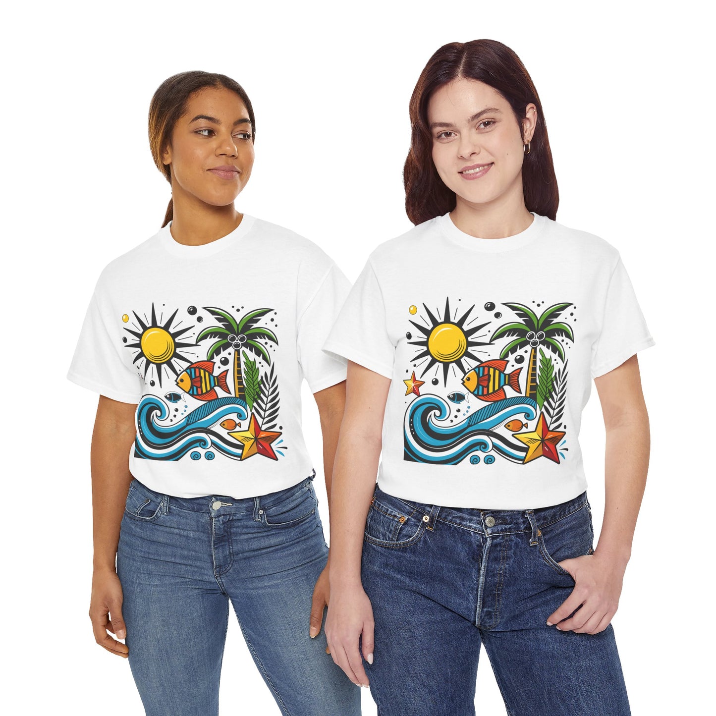 Paradise in Pattern High Contrast Tee