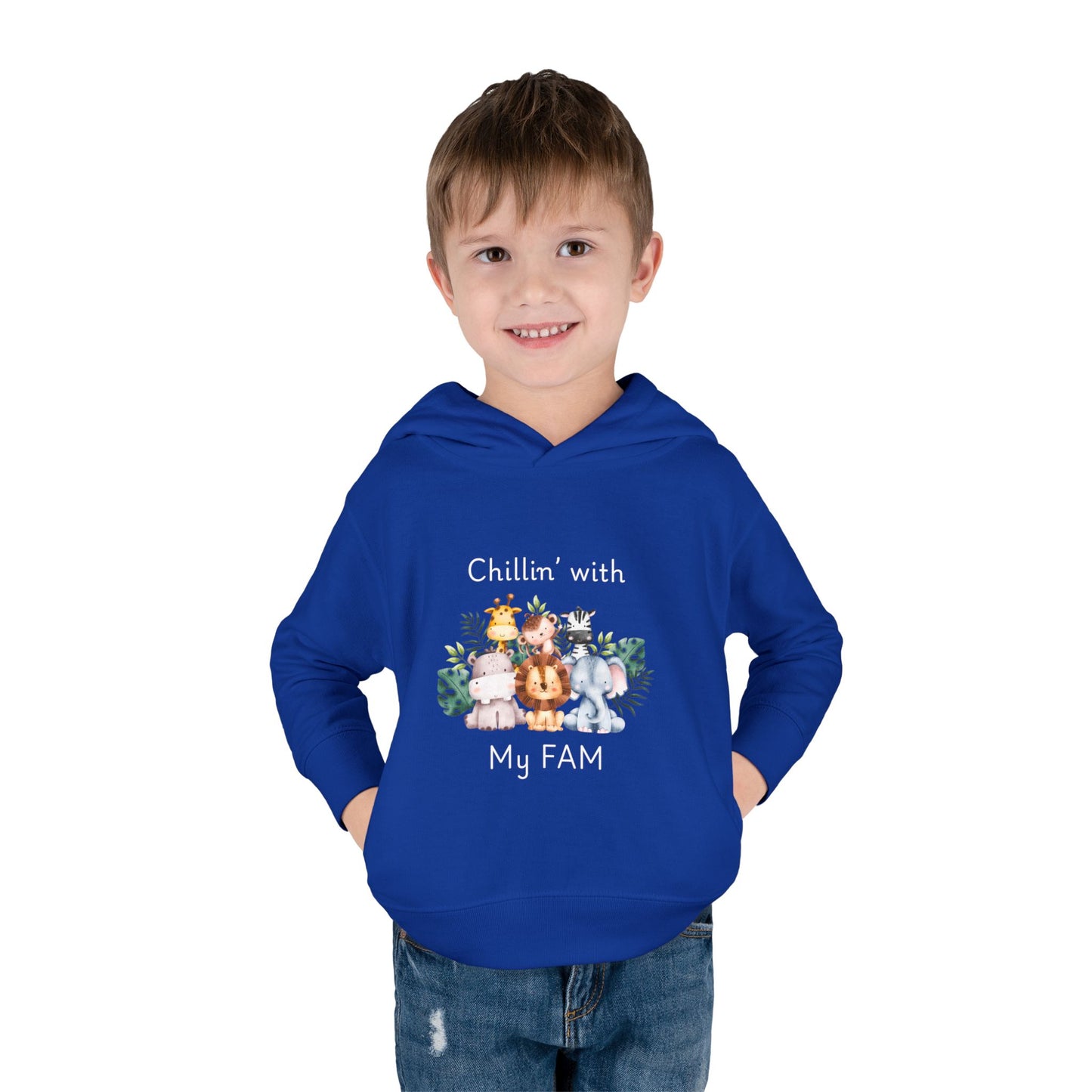 Chillin with My Fam Toddler Fleece Hoodie