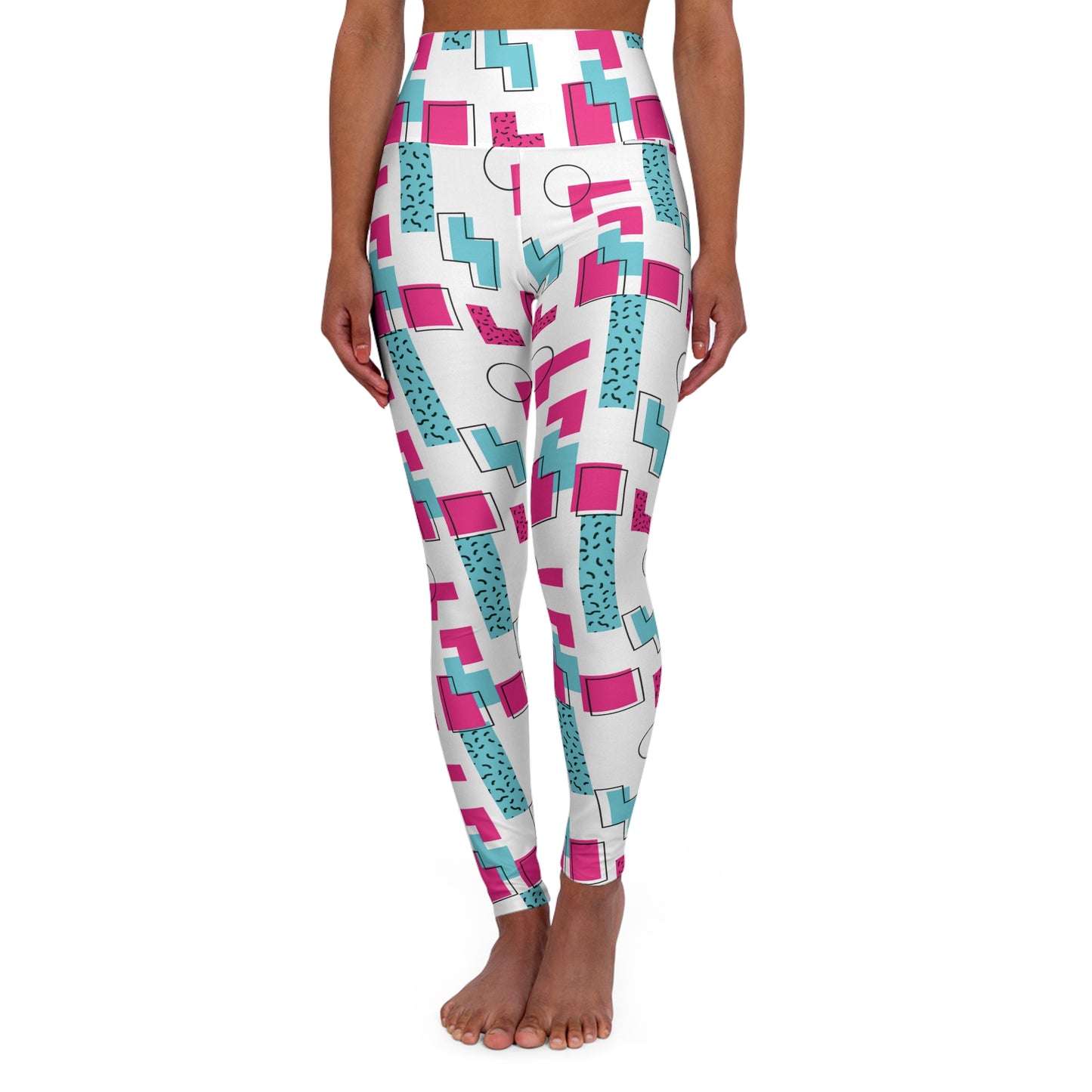 Retro Mom Glow High Waisted Yoga Leggings
