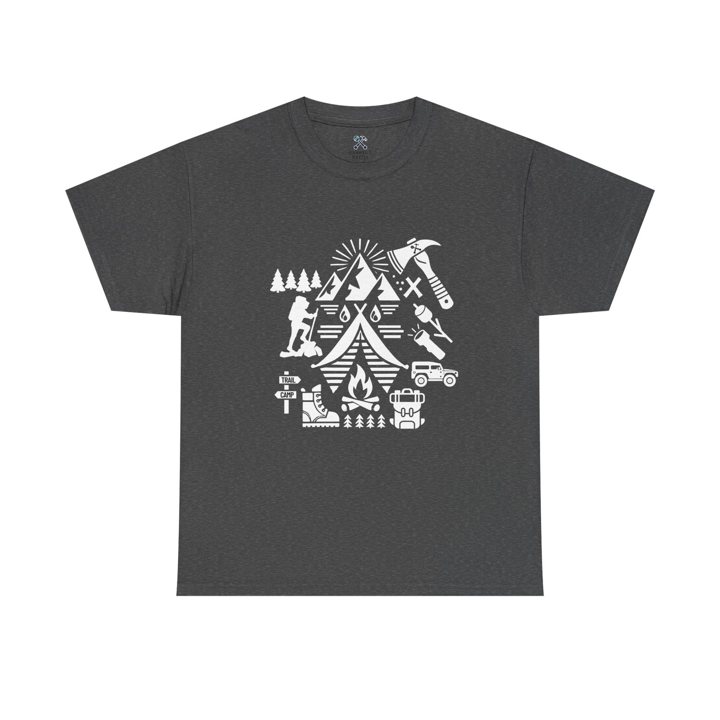High Contrast Camping Scene Tee