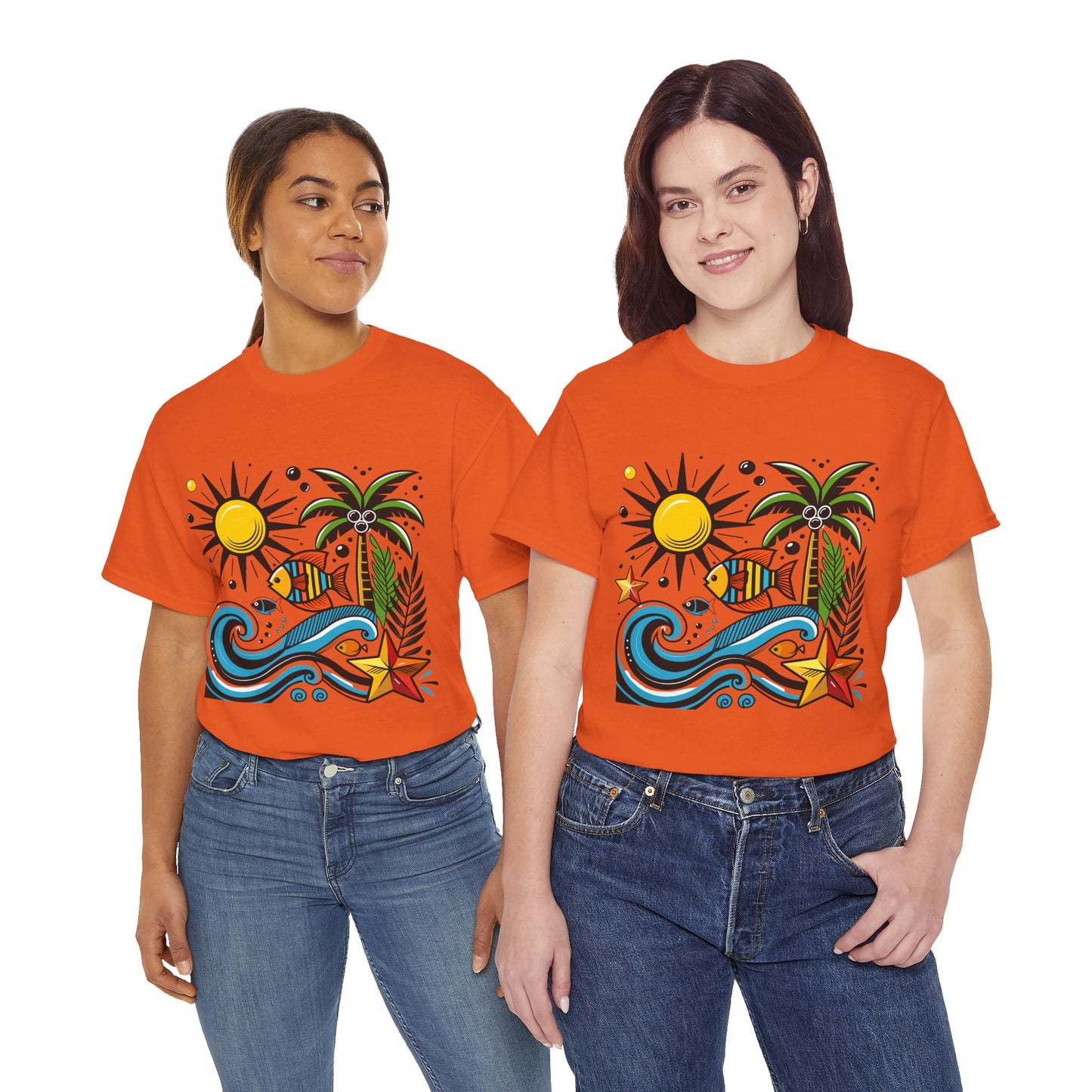 Paradise in Pattern High Contrast Tee