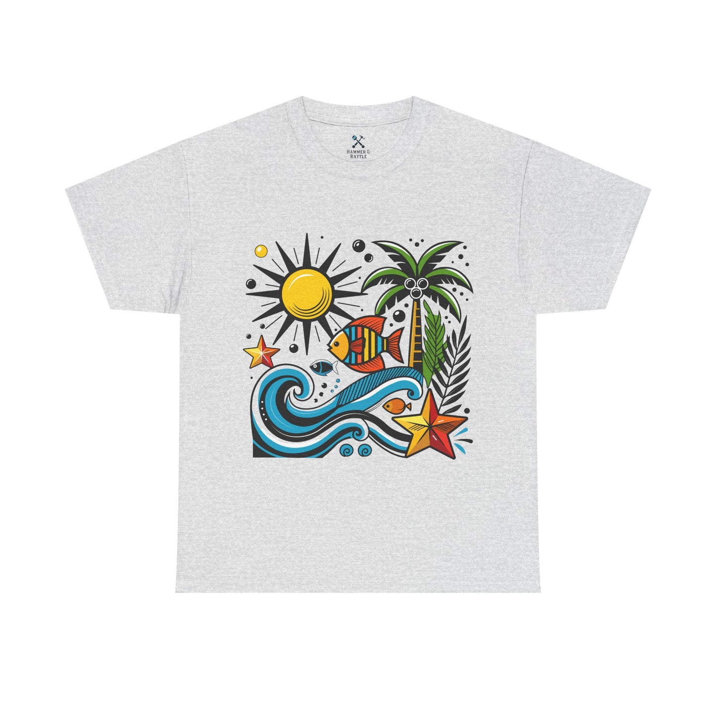 Paradise in Pattern High Contrast Tee