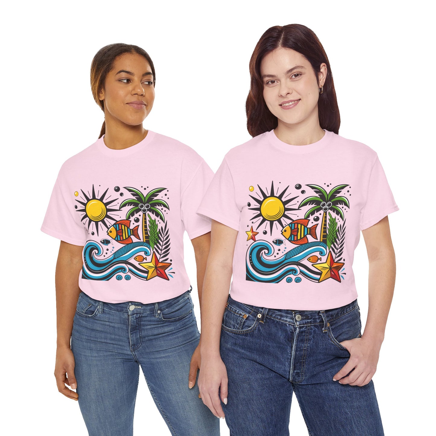 Paradise in Pattern High Contrast Tee