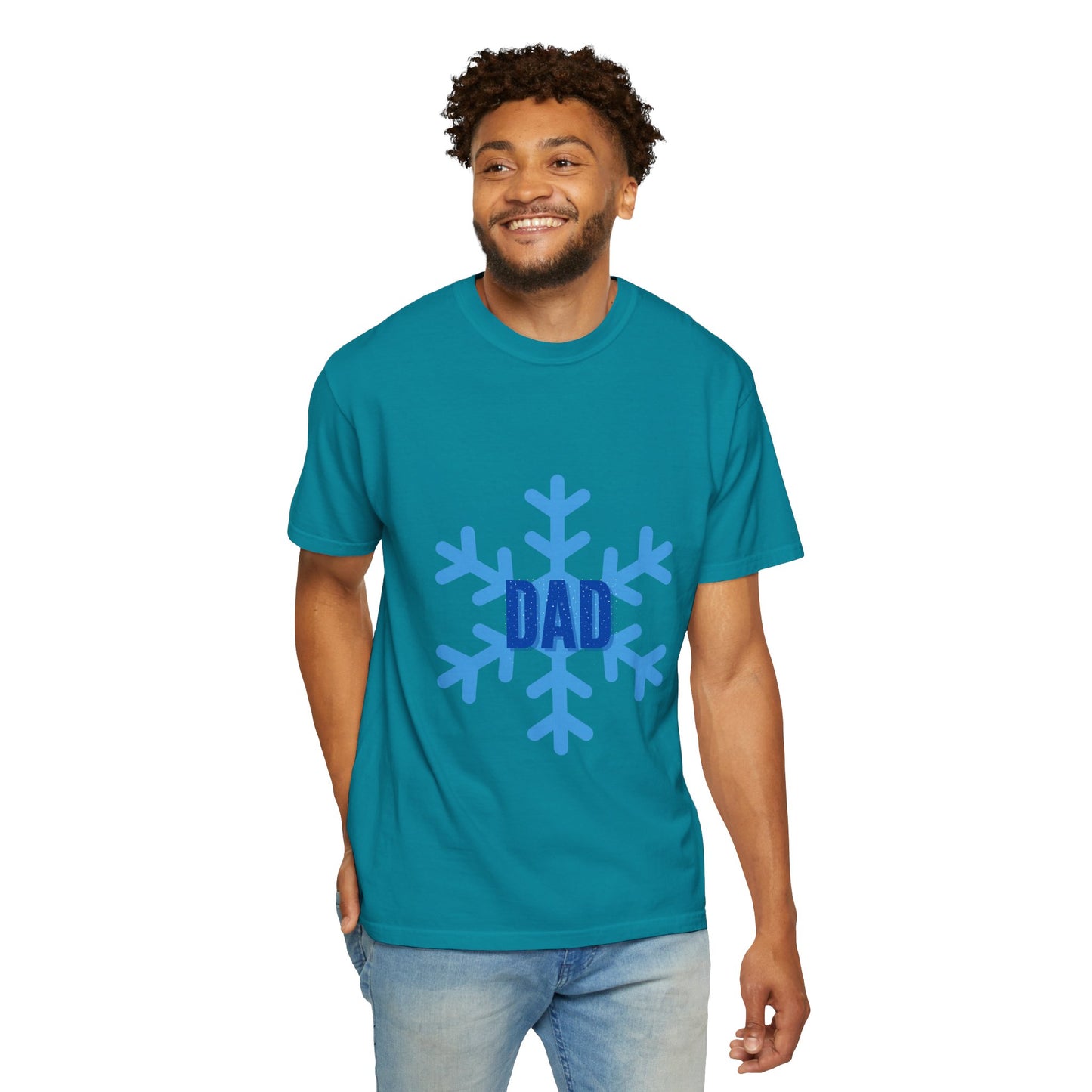 Cool Dad Snowed In Tee Topaz Blue T-Shirt