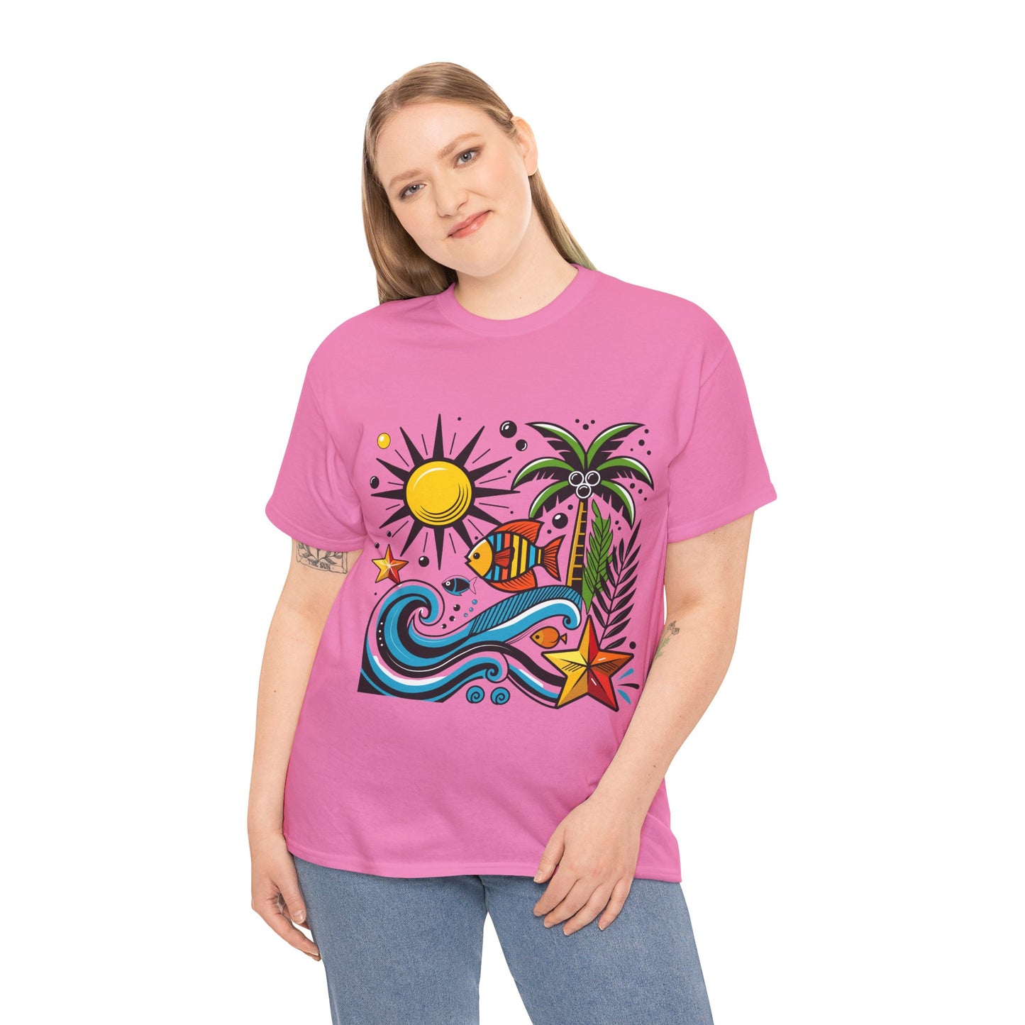 Paradise in Pattern High Contrast Tee