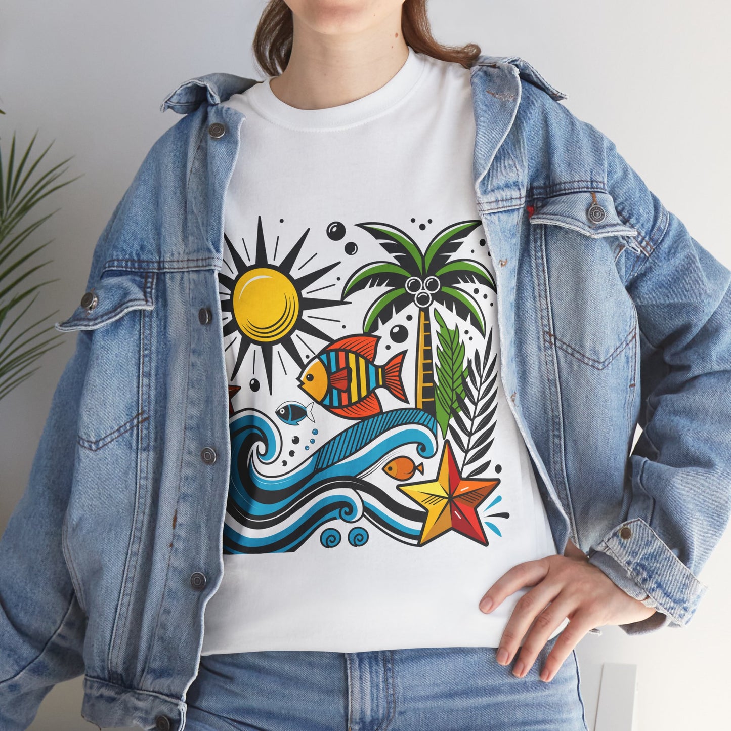 Paradise in Pattern High Contrast Tee