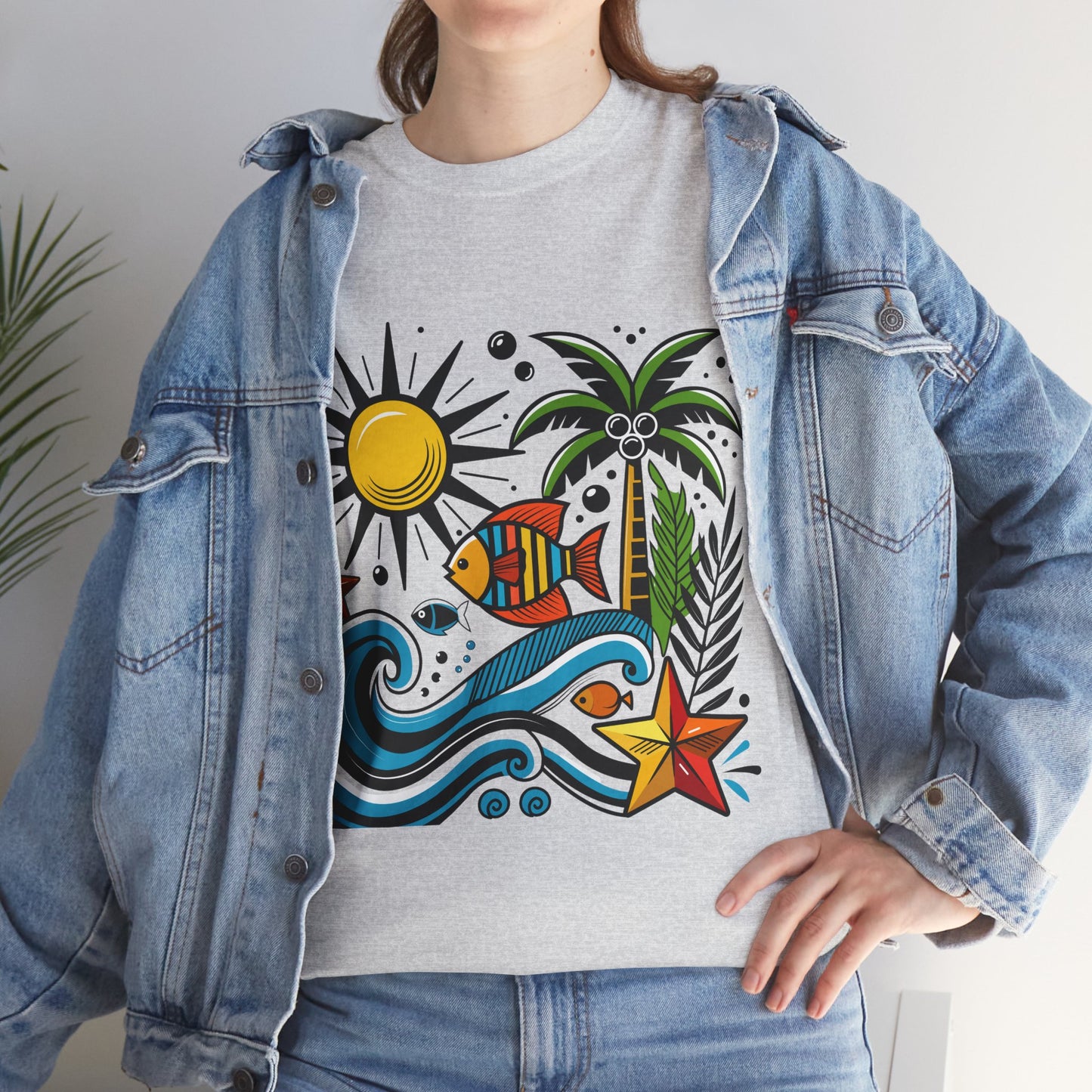 Paradise in Pattern High Contrast Tee