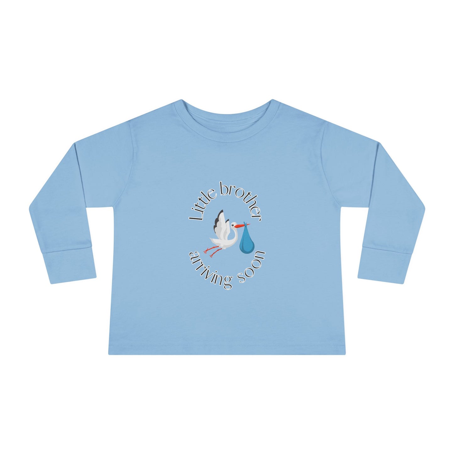 Little Brother Arriving Soon Toddler Long Sleeve Tee