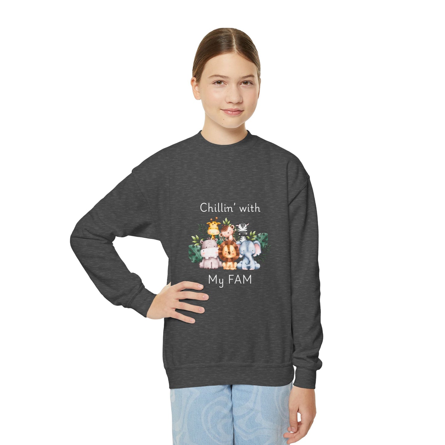 Chillin with My Fam Youth Sweatshirt