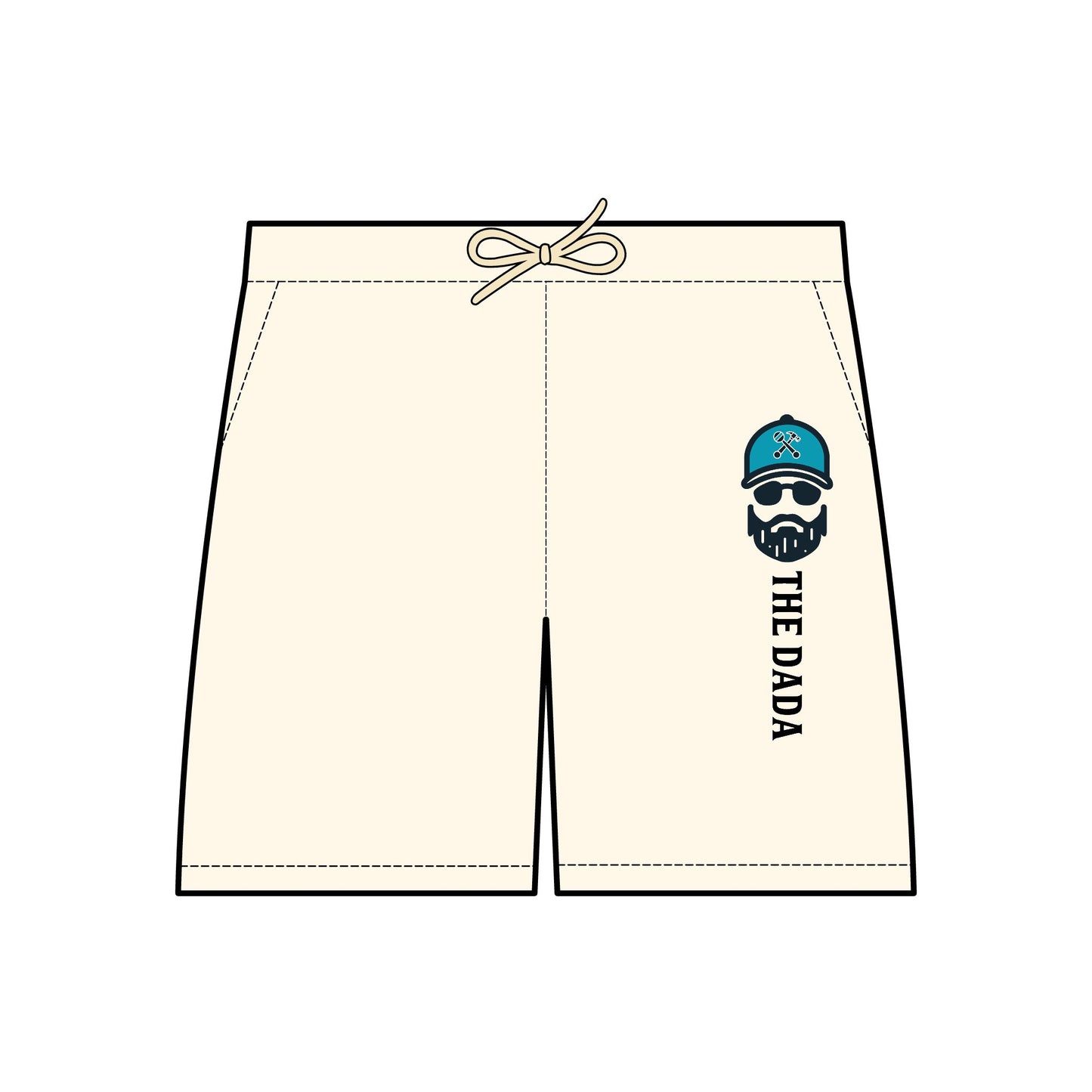 The Dada Light Fleece Shorts Ivory Trousers