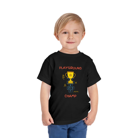 Playground Champ Toddler Tee Black Kids clothes