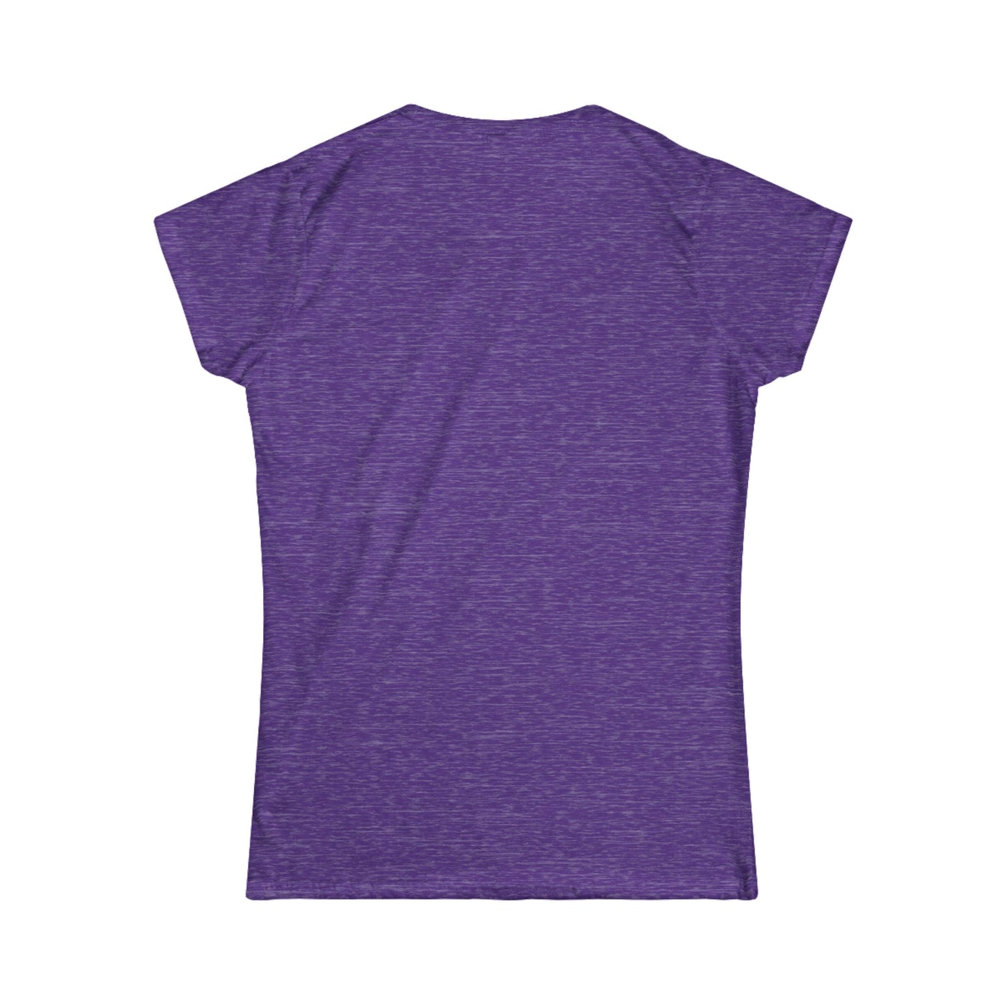 Mom Life Fitted Tee Heather Purple T-Shirt